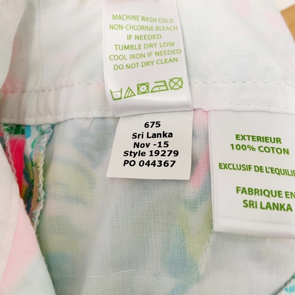 Lilly Pulitzer Walsh Shorts Coconut Jungle 00 - Picture 7 of 9